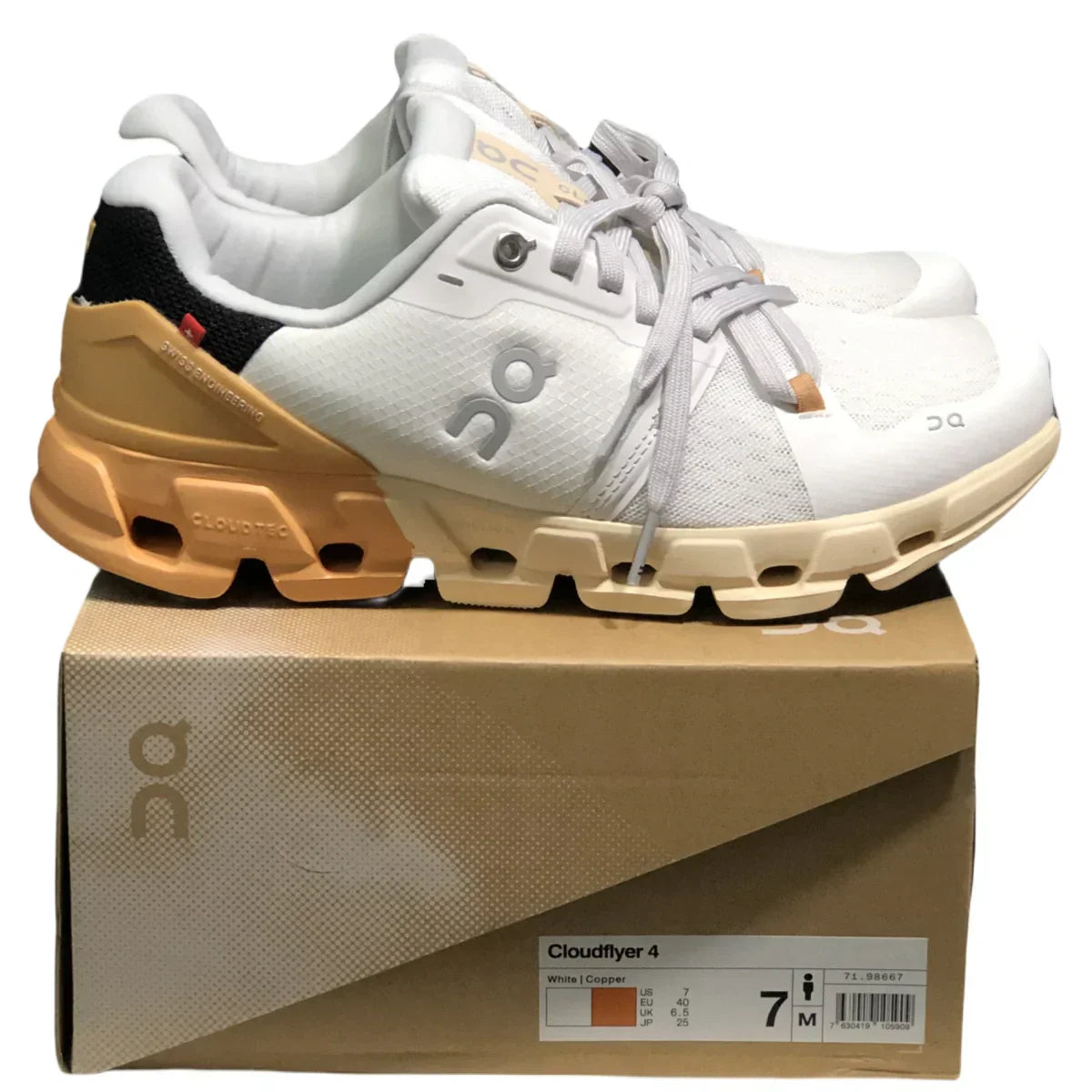 On Cloudflyer 4 Women's White/Copper