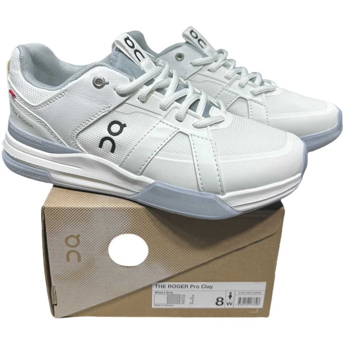 On The Roger Clubhouse Pro Men's White/Gray