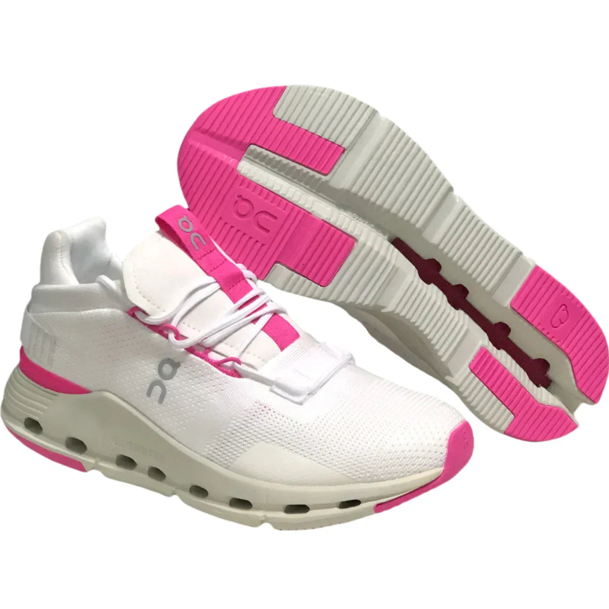 On Cloudnova Men's White/Pink