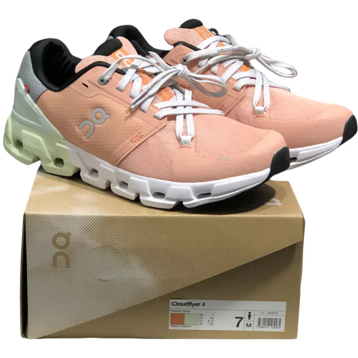 On Cloudflyer 4 Women's Peach/Green