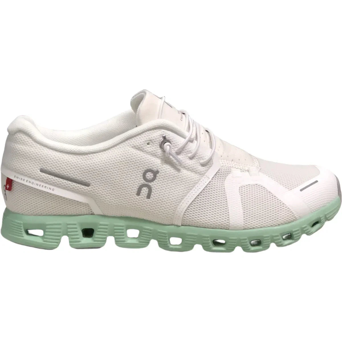 On Cloud 5 Herren Undyed White Stream Green