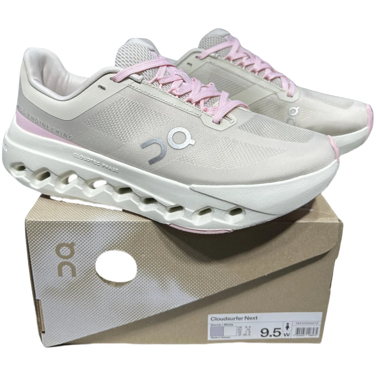 On Cloudsurfer Next Men's White/Pink