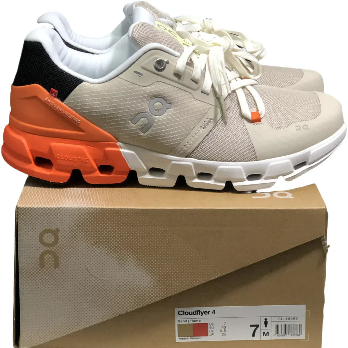 On Cloudflyer 4 Men's Gray/Orange