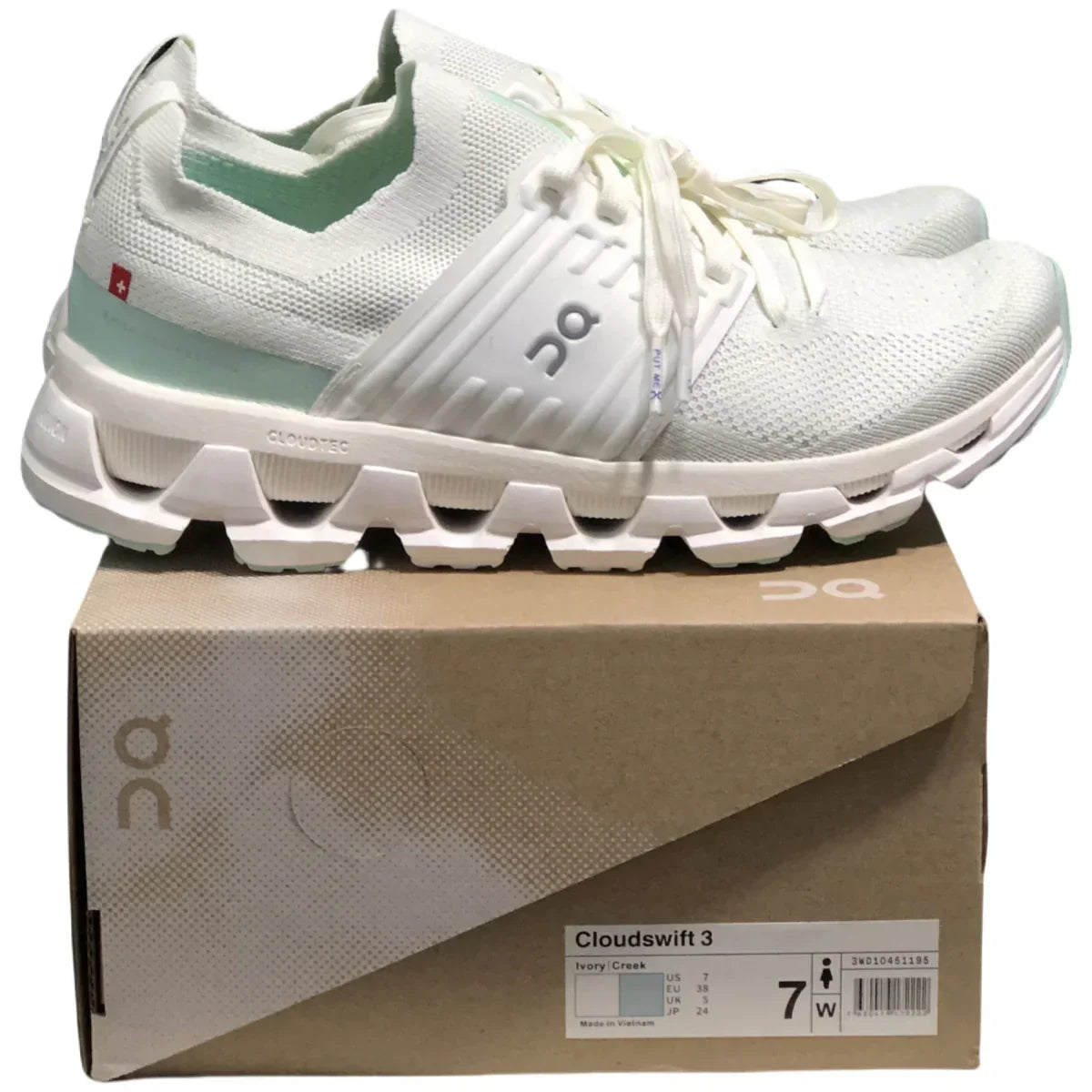 On Cloudswift 3 Women's Ivory white stream green