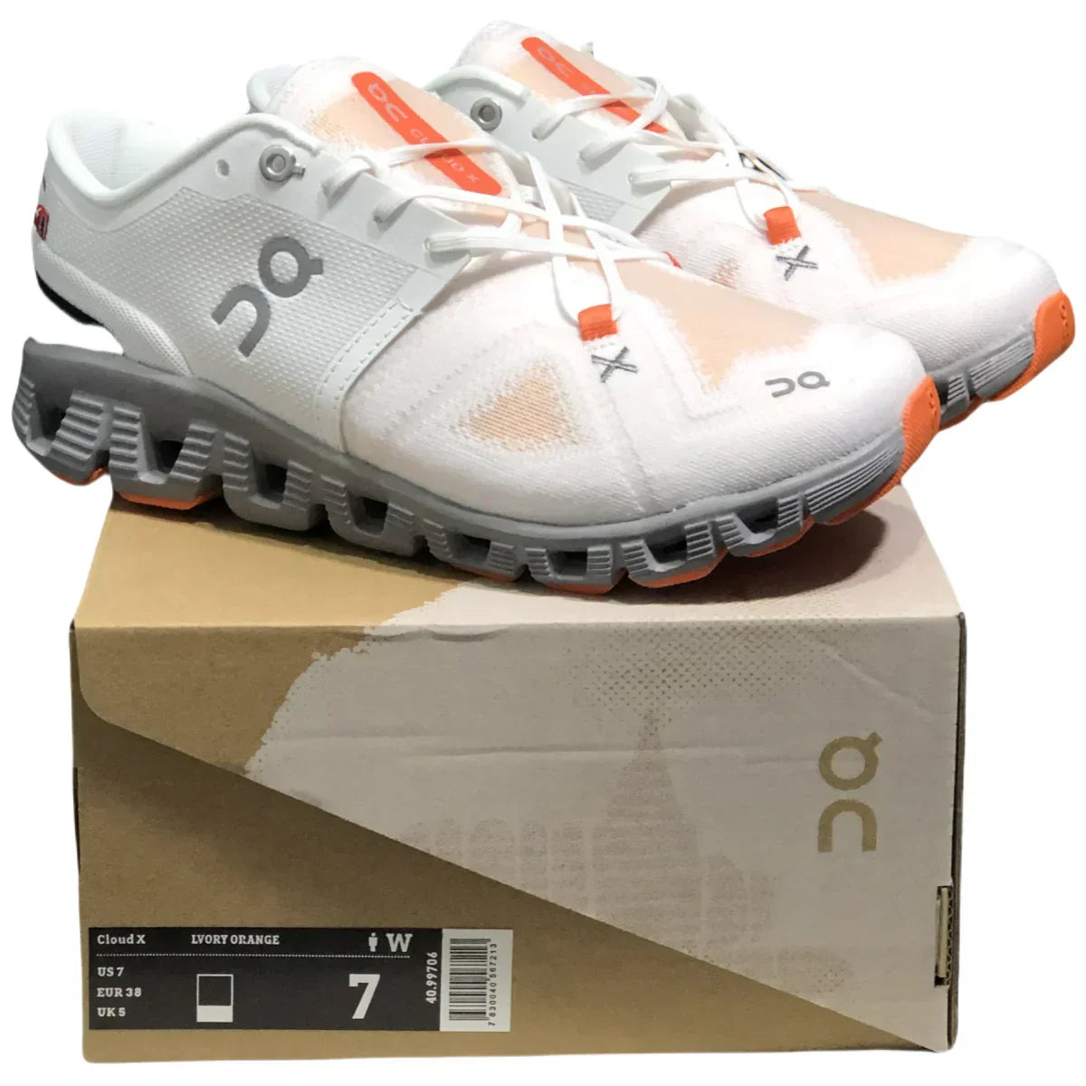 On Cloud X3 /Shift  Men'S  Lvory White/Orange